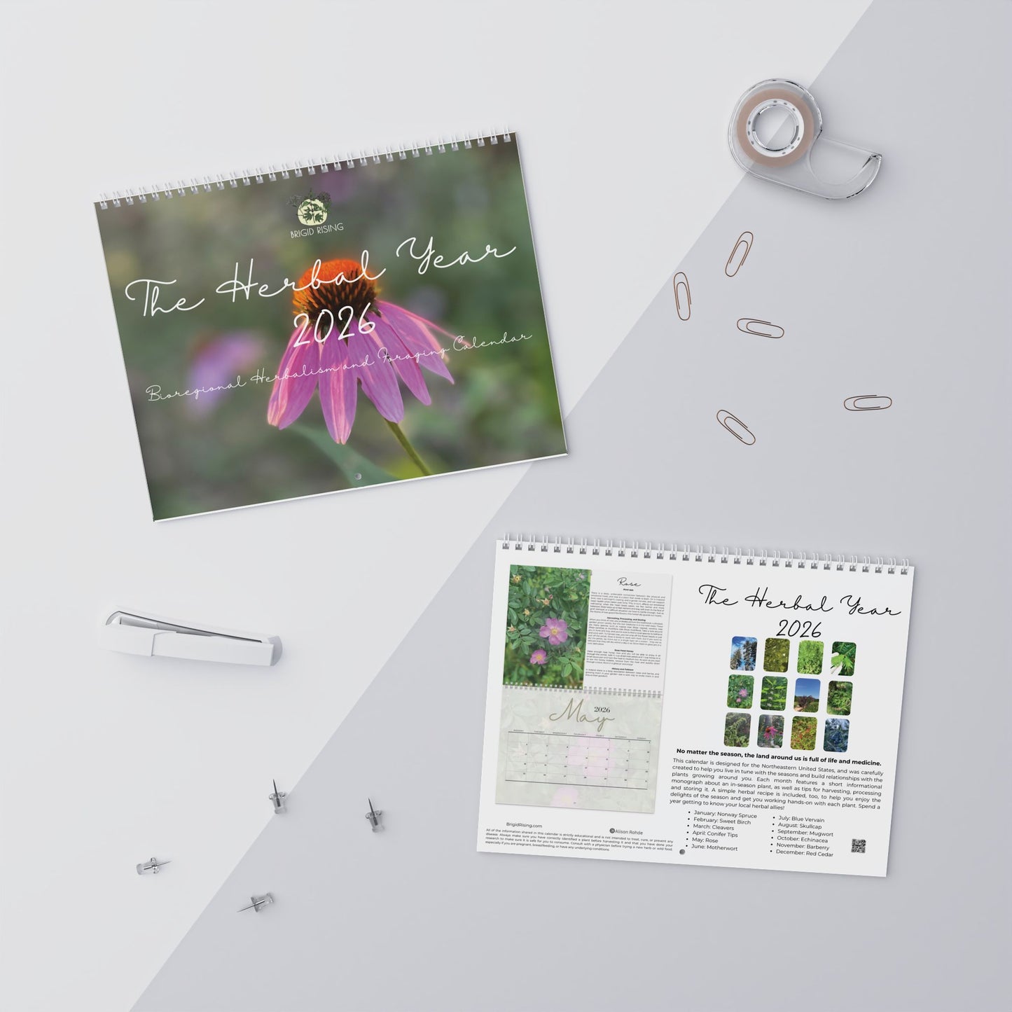 The Herbal Year 2026 Wall Calendar