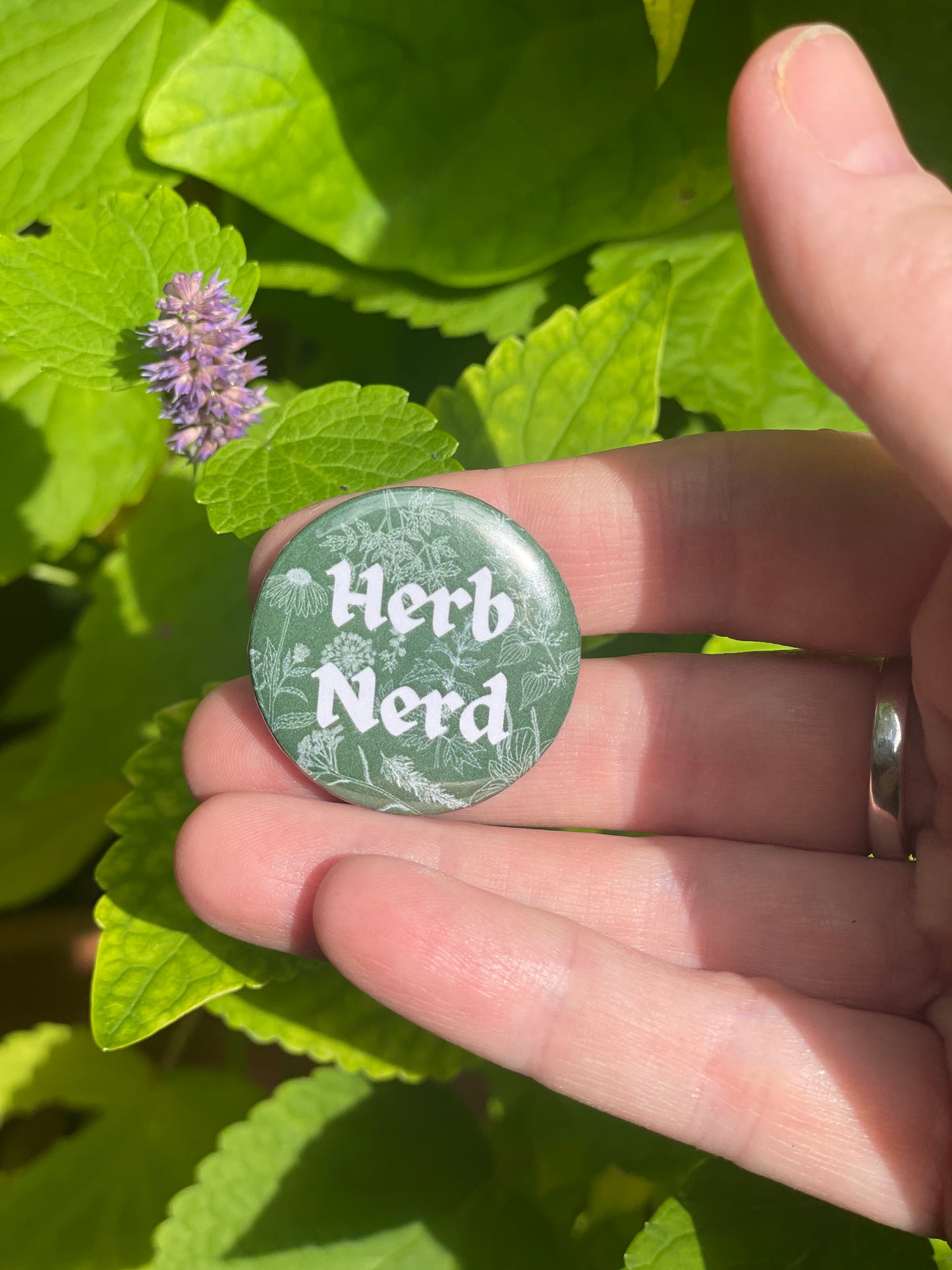Herb Nerd Button