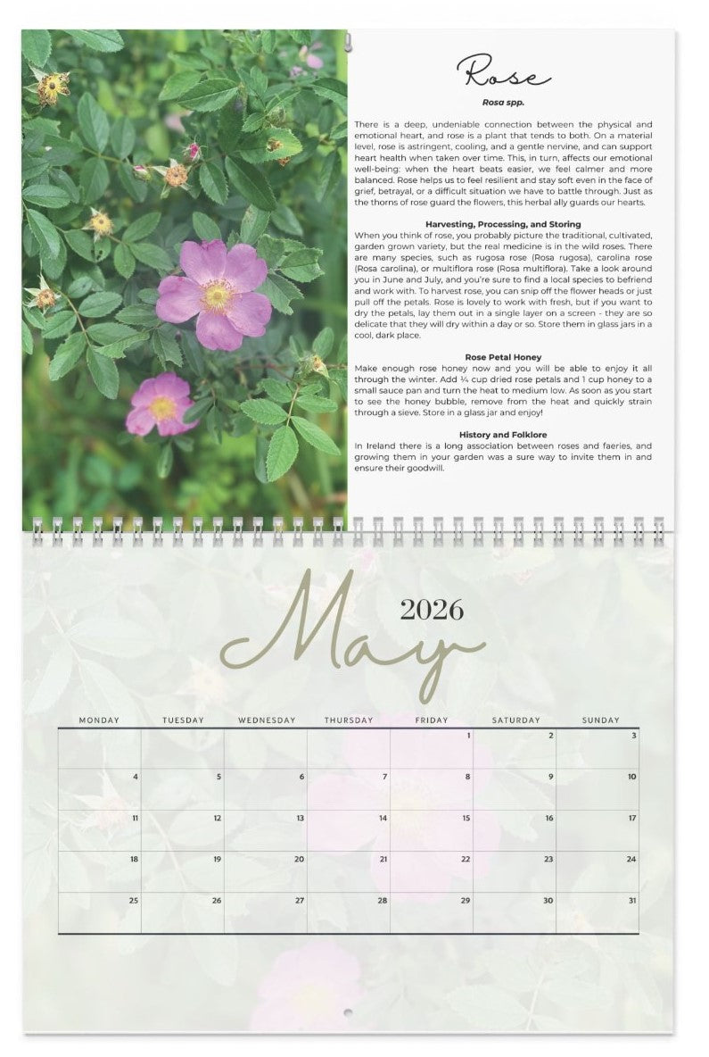 The Herbal Year 2026 Wall Calendar